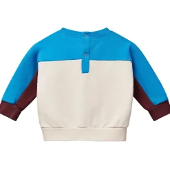 Mini Keel Sweatshirt Ecru Blue Red>Wynken