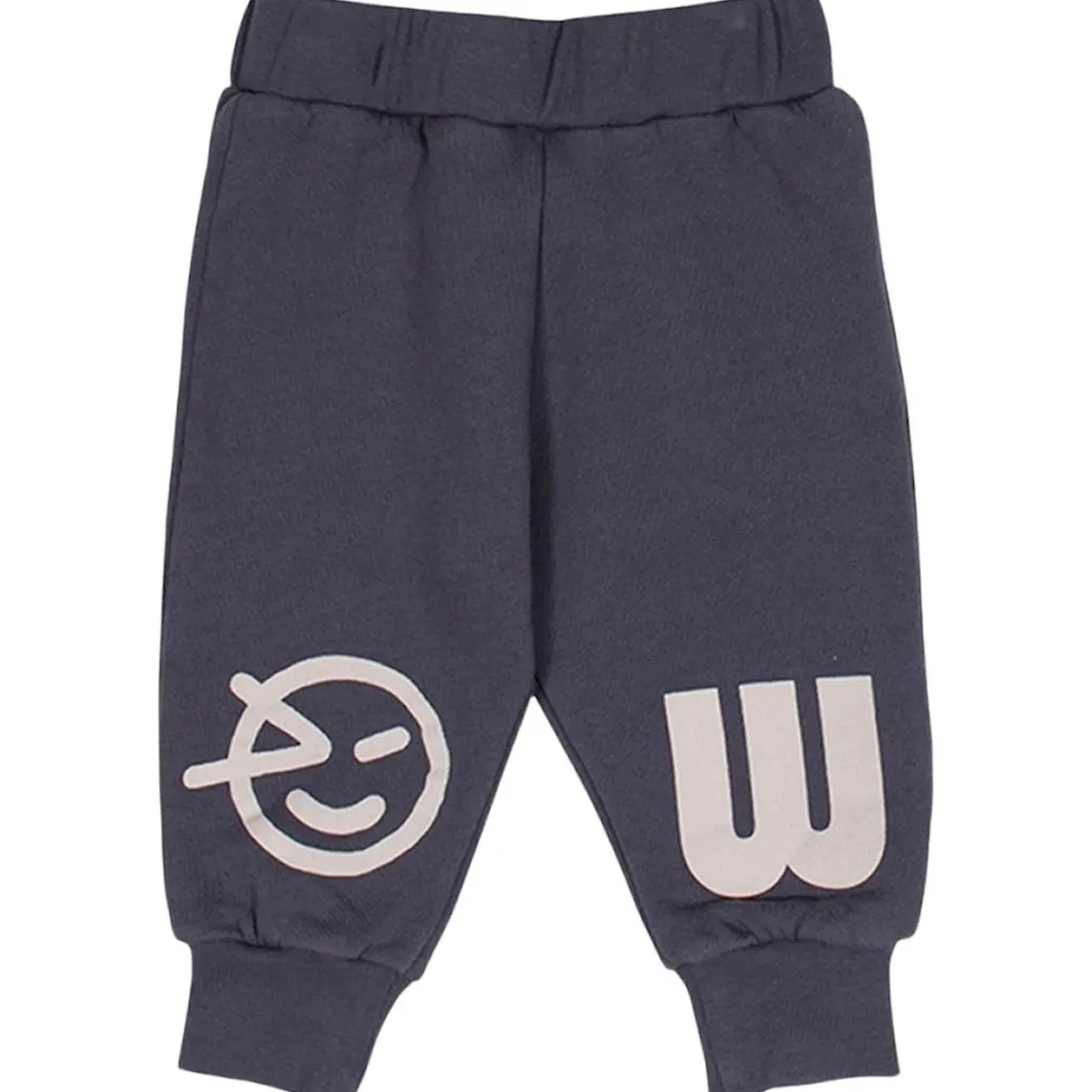 Mini Logo Mjukisbyxor Slate>Wynken Discount