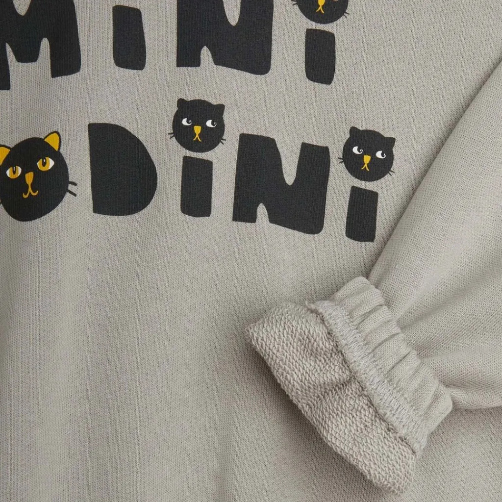 Cats Sweatshirt Grey>Mini Rodini Clearance