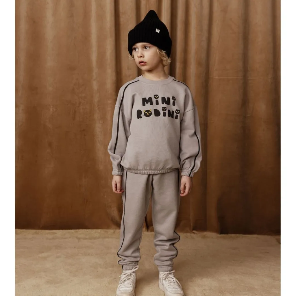 Cats Sweatshirt Grey>Mini Rodini Clearance