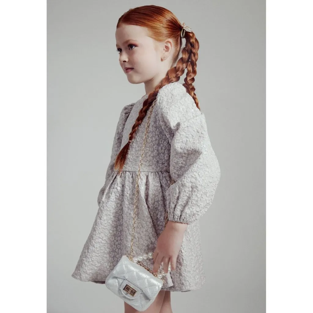 Mirae Mini Dress Silver>Bardot Junior Clearance
