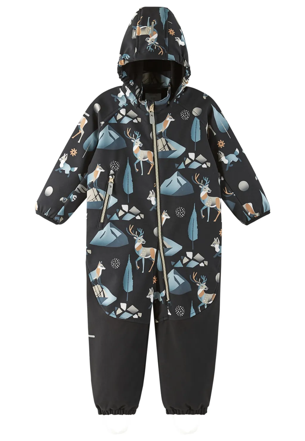 Mjosa Softshell Övergripande Black>Reima Hot