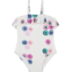 Mönstrad Baddräkt Vit>Chloé Clearance