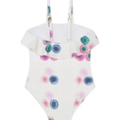 Mönstrad Baddräkt Vit>Chloé Clearance