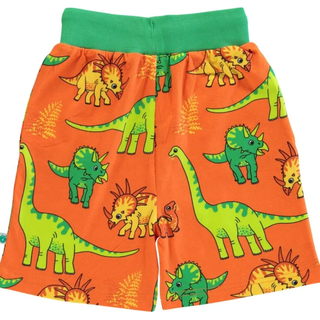 Mönstrad Mjukisshorts Med Dinosaurier Orange>Småfolk New