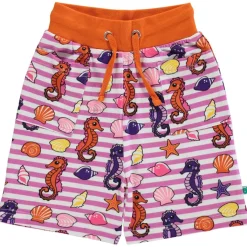 Mönstrad Mjukisshorts Med Sjöhästar Spring Pink>Småfolk Online