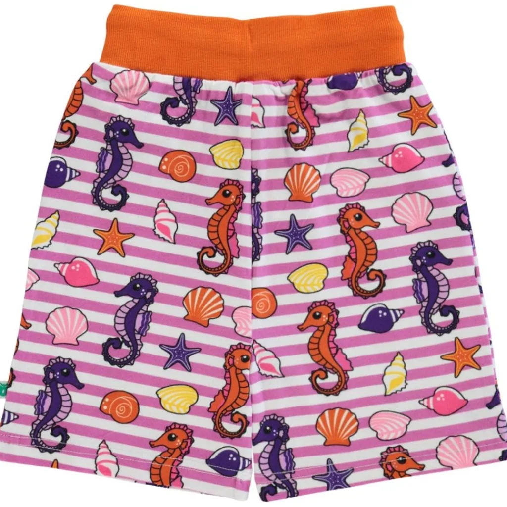 Mönstrad Mjukisshorts Med Sjöhästar Spring Pink>Småfolk Online