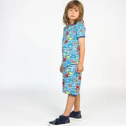 Mönstrad Mjukisshorts Med Krabbor Brilliant Blue><noscript><img width=