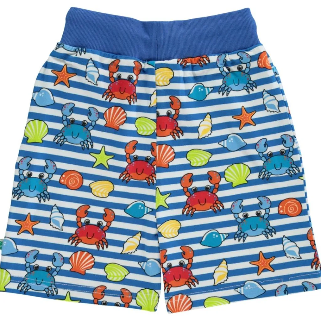 Mönstrad Mjukisshorts Med Krabbor Brilliant Blue>Småfolk Online