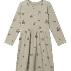 Mönstrad Ribbad Baby-klänning Prune Green>garbo&friends Sale