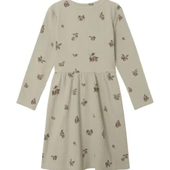 Mönstrad Ribbad Baby-klänning Prune Green>garbo&friends Sale