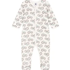 Mönstrad Sparkdräkt Gräddvit>Petit Bateau Outlet