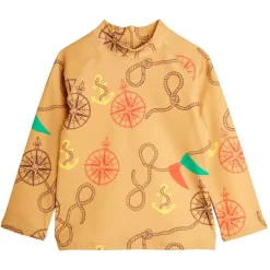 Mönstrad UV-Tröja Beige>Mini Rodini Outlet