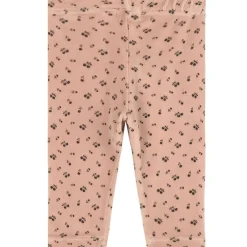Mönstrade Baby-leggings I Velour Ljusrosa>My Little Cozmo Best