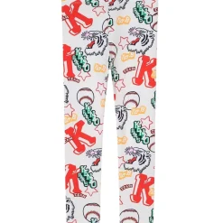Mönstrade Leggings Gräddvit>Kenzo New