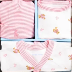 Mönstrat Baby-set Rosa>Ralph Lauren