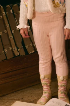 Moldavia Stickade Leggings Blush>Louise Misha New