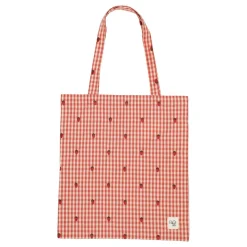 Molly Tote Medium Berry Gingham>Flöss Outlet