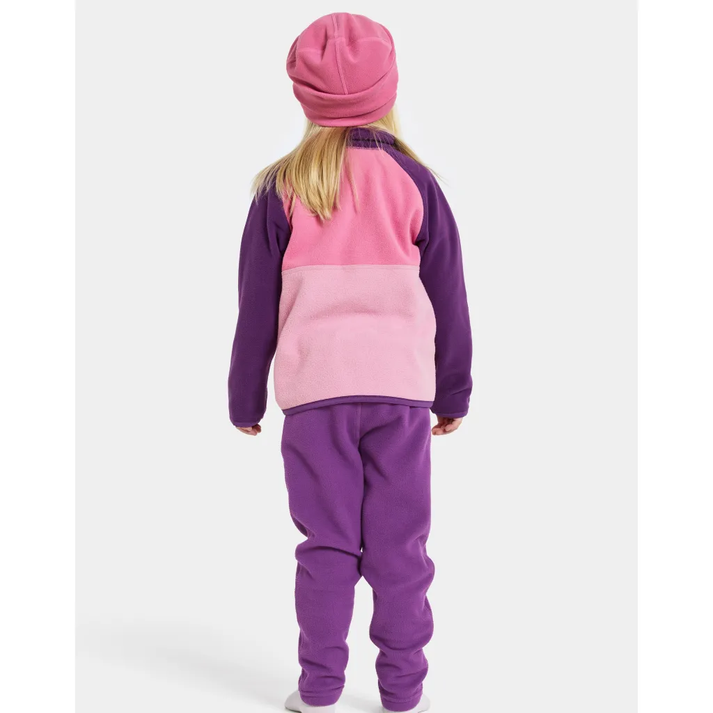 Monte Kids 4 Halvknapp Jumper Light Heather Pink>Didriksons Clearance