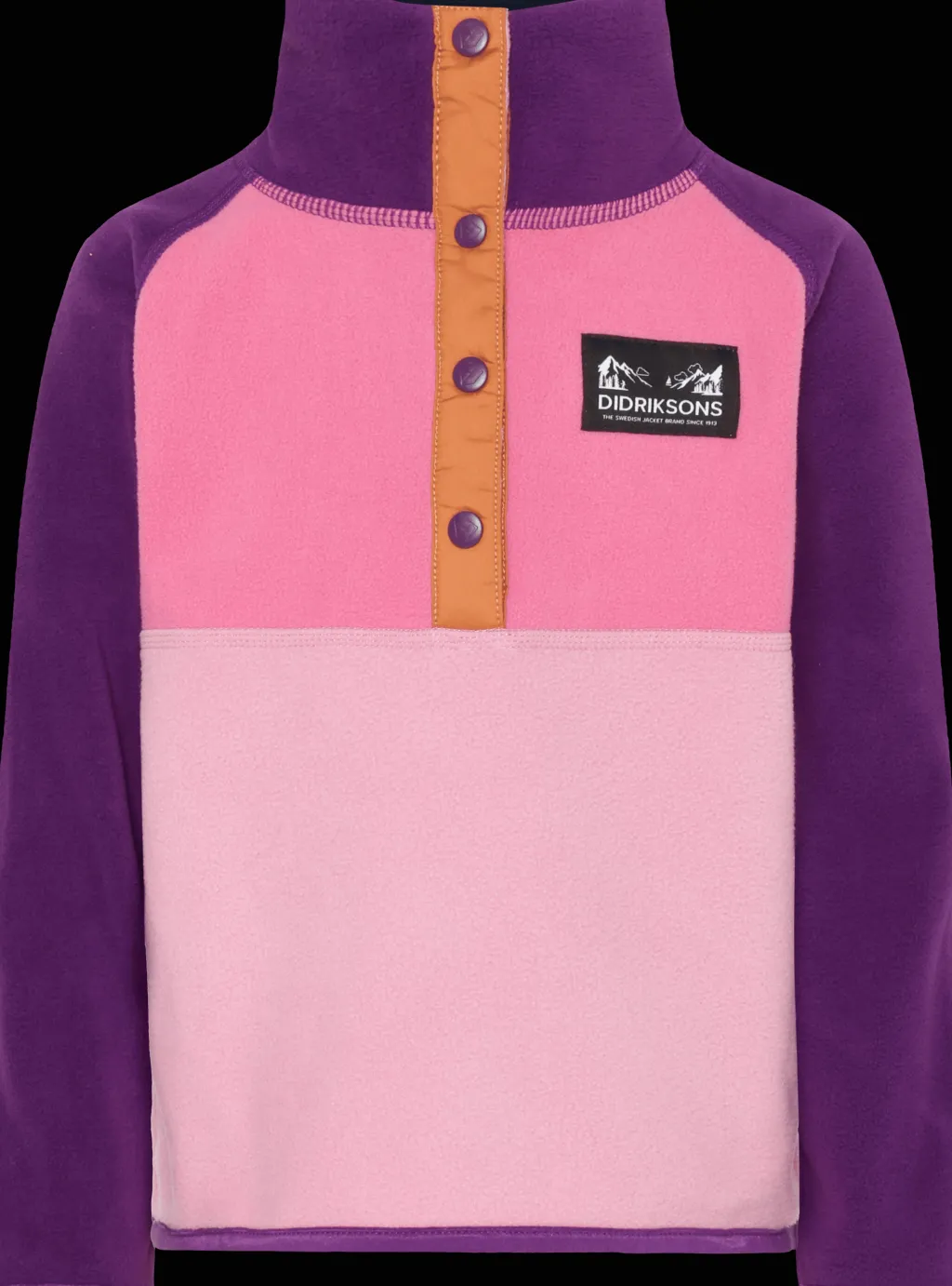 Monte Kids 4 Halvknapp Jumper Light Heather Pink>Didriksons Clearance