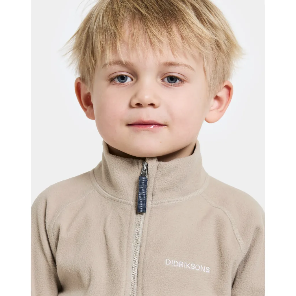 Monte Kids 10 Jumper Med Hel Dragkedja Beach Beige>Didriksons Sale