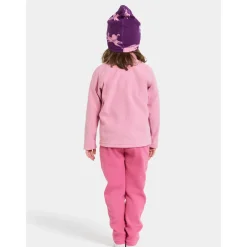 Monte Kids 10 Jumper Med Hel Dragkedja Light Heather Pink>Didriksons Discount