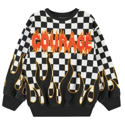 Monti Sweatshirt Check On Fire>Molo Sale