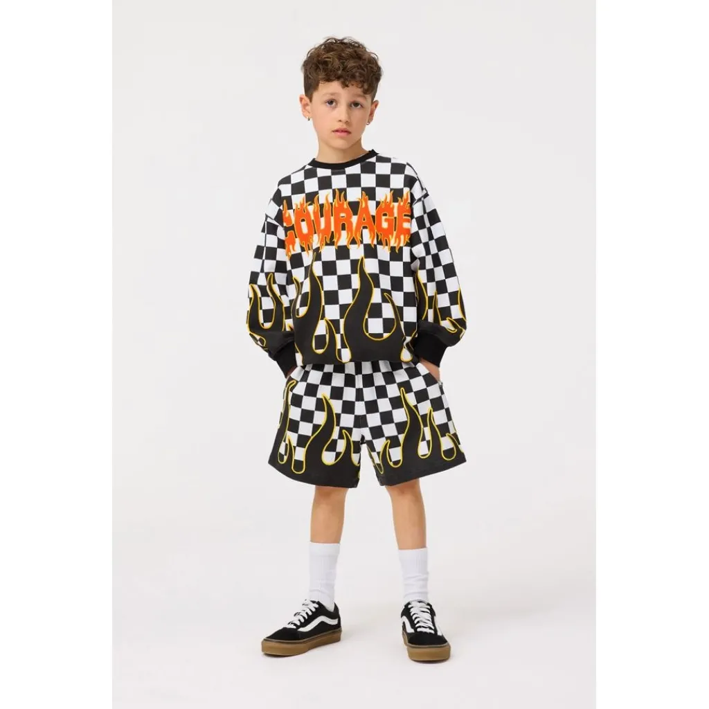 Monti Sweatshirt Check On Fire>Molo Sale