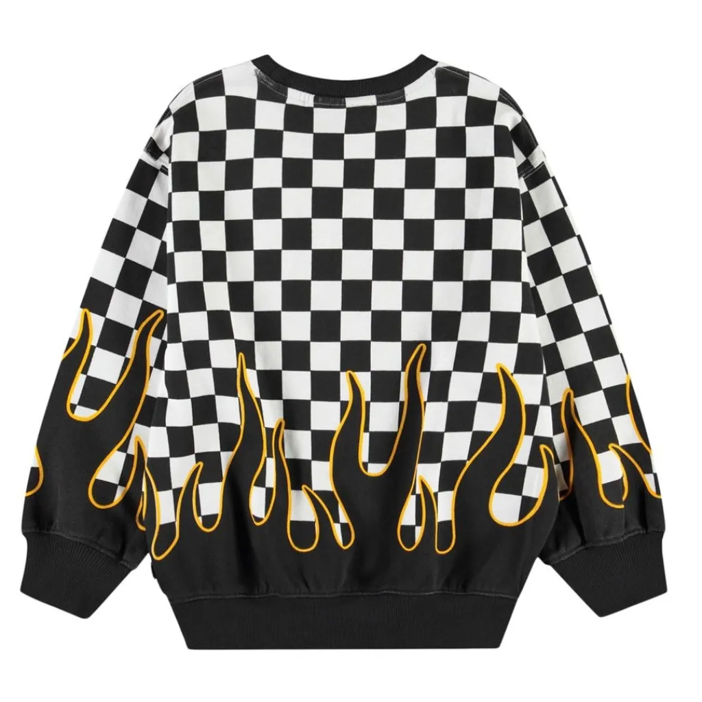 Monti Sweatshirt Check On Fire>Molo Sale