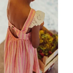 Moonie Klänning Pink Gelato Stripes><noscript><img width=