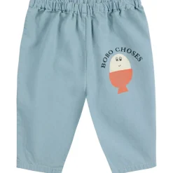 Morning Egg Baby Byxor I Denim Light Blue>Bobo Choses