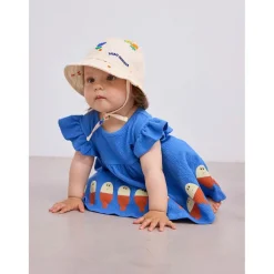 Morning Egg Baby Klänning Med Rufs Blue><noscript><img width=