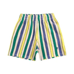 Multicolor Stripes Bermudashorts I Frotté Off White>Bobo Choses Hot