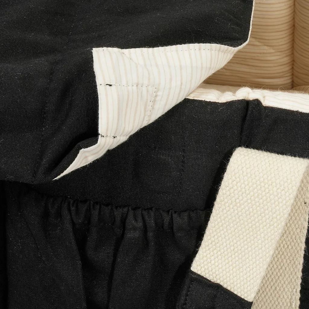 Multifunktionell Babylift Black W. Cream Solid Stripe>Copenhagen Colors Best