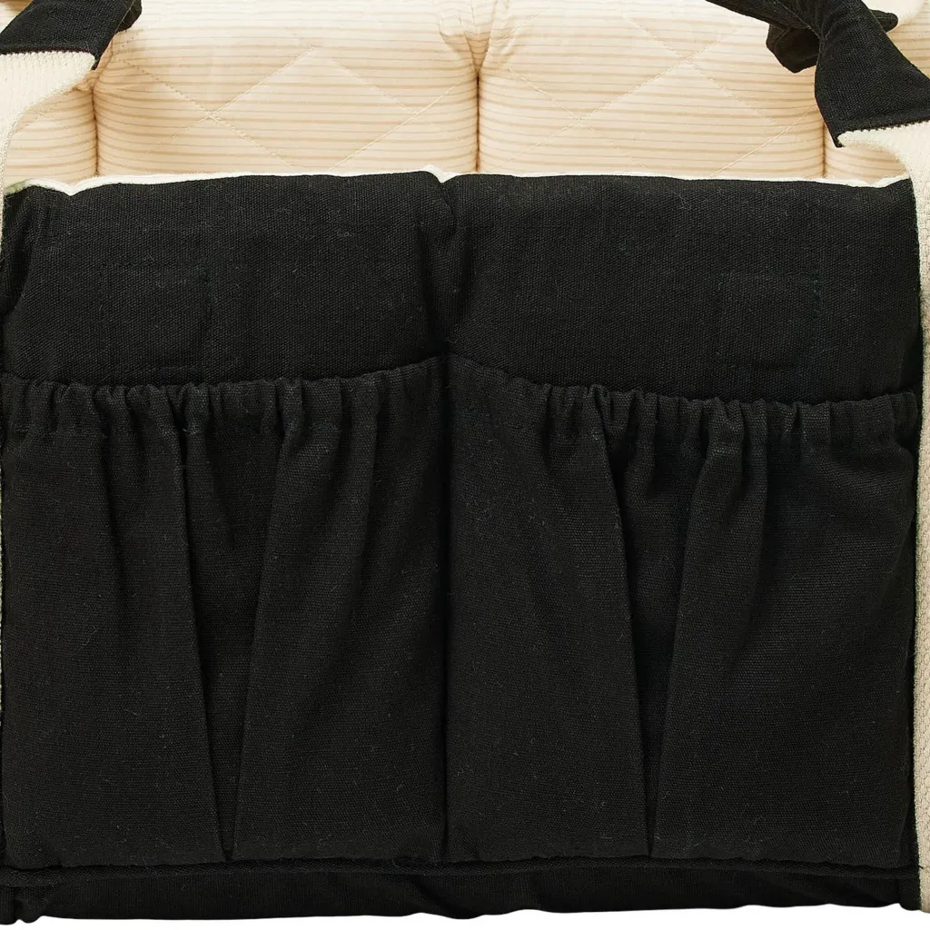 Multifunktionell Babylift Black W. Cream Solid Stripe>Copenhagen Colors Best
