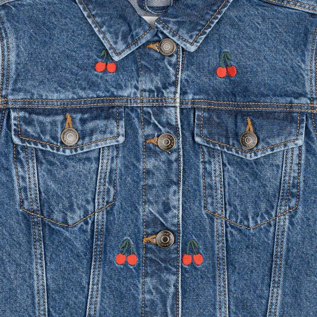 Natalia Jeansjacka Medium Blue Denim>The New Best