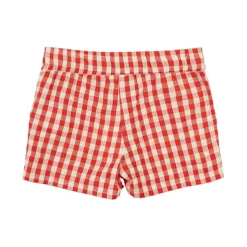 Nelly Shorts Poppy Red Check><noscript><img width=