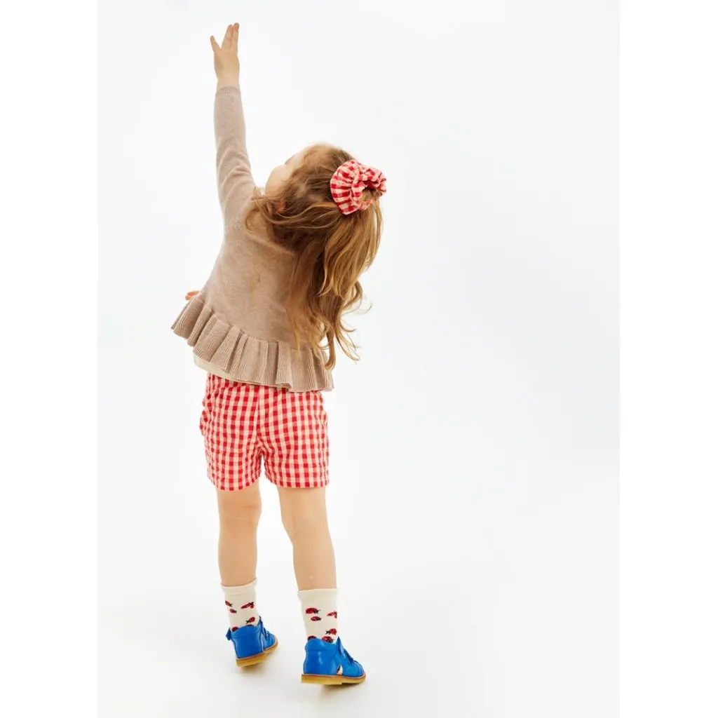 Nelly Shorts Poppy Red Check>The New Siblings Online