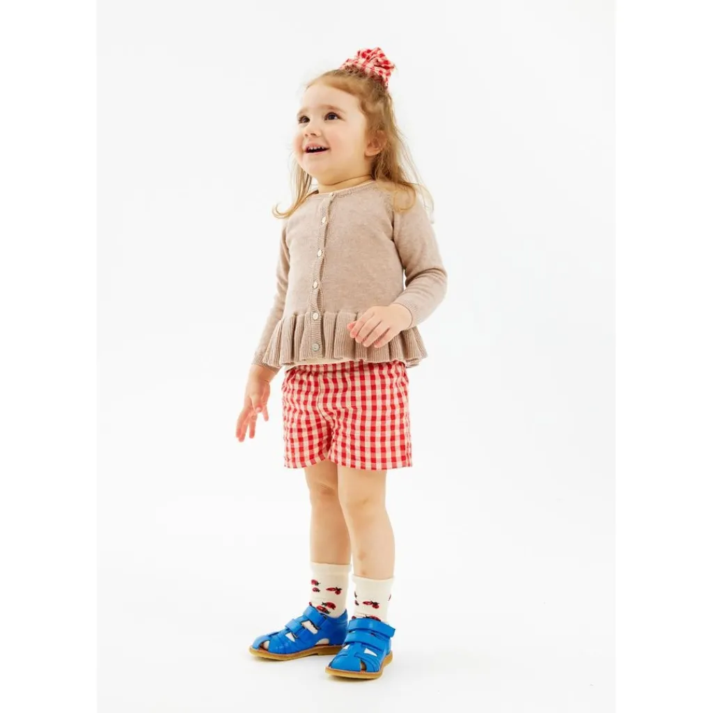 Nelly Shorts Poppy Red Check>The New Siblings Online