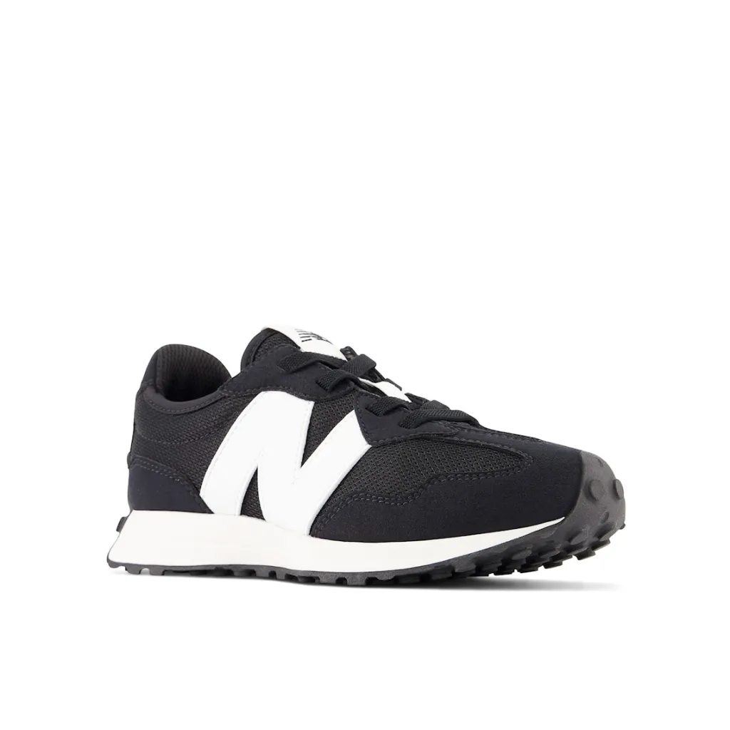 327 Kids Bungee Lace Black>New Balance Discount