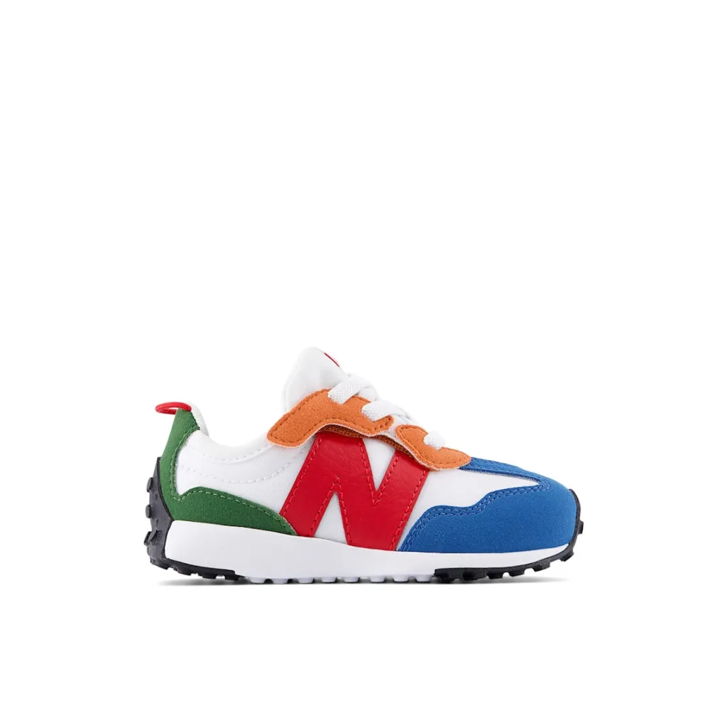 327 Kids New-B Hook & Loop White>New Balance