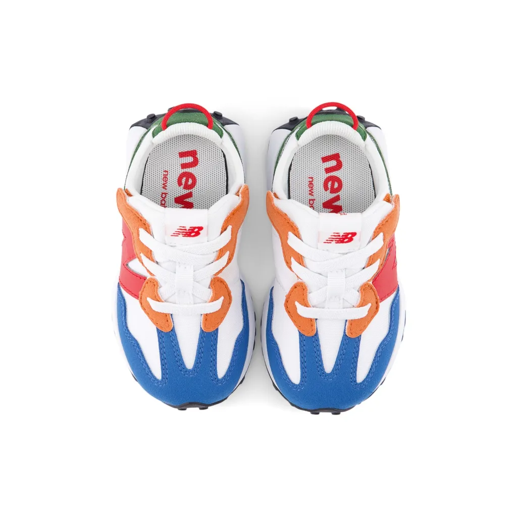 327 Kids New-B Hook & Loop White>New Balance