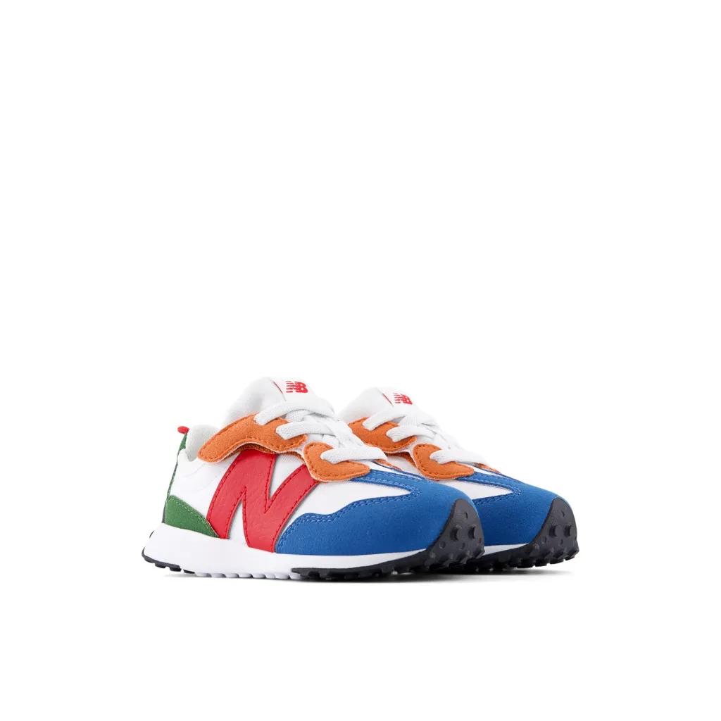 327 Kids New-B Hook & Loop White>New Balance