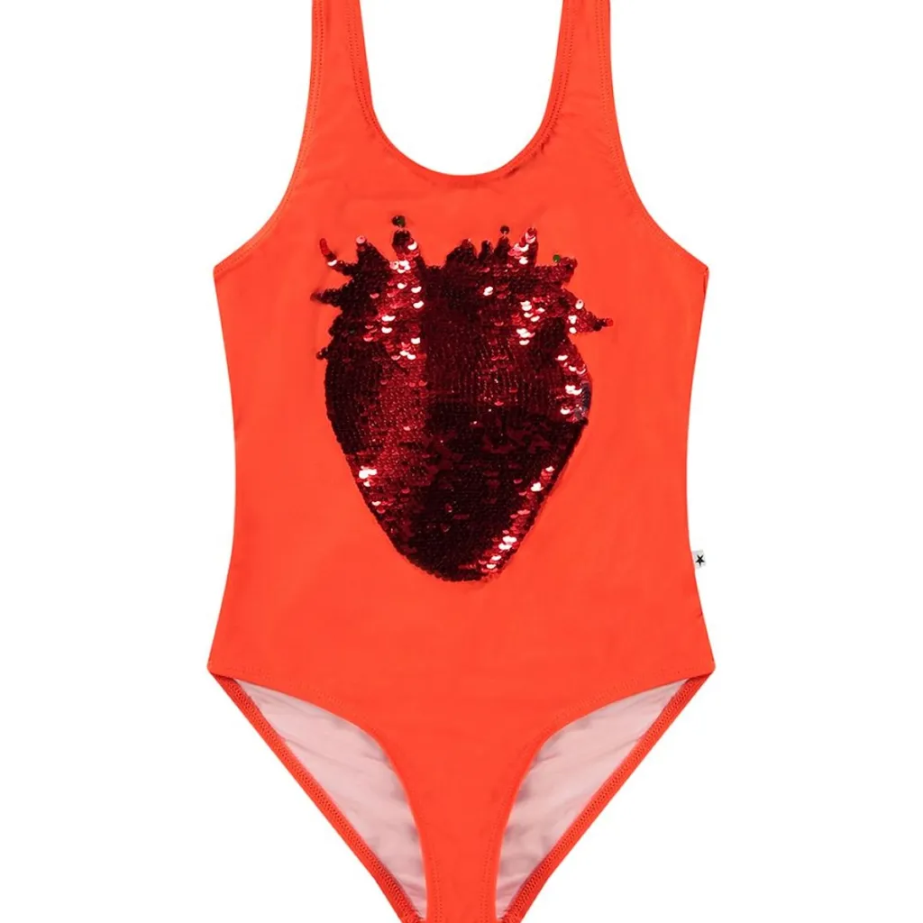 Nika Baddräkt Glitter Strawberry>Molo