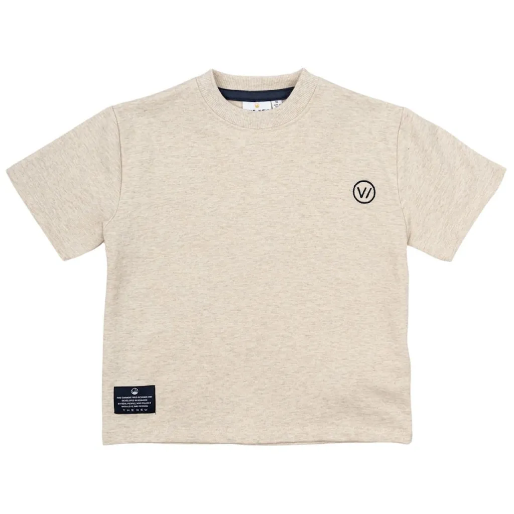Norval Tee Oatmeal Melange>The New Siblings New