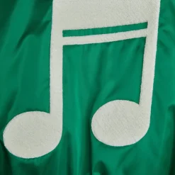 Note Chenille Baseballjacka I Satin Green><noscript><img width=