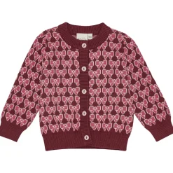 Nova Cardigan Bordeaux Bow>Flöss Discount