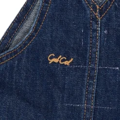Organic Baby Overalls Dark Indigo Blue Washed><noscript><img width=