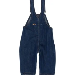 Organic Baby Overalls Dark Indigo Blue Washed><noscript><img width=