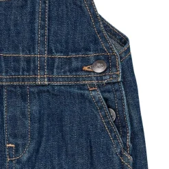 Organic Baby Overalls Dark Indigo Blue Washed><noscript><img width=